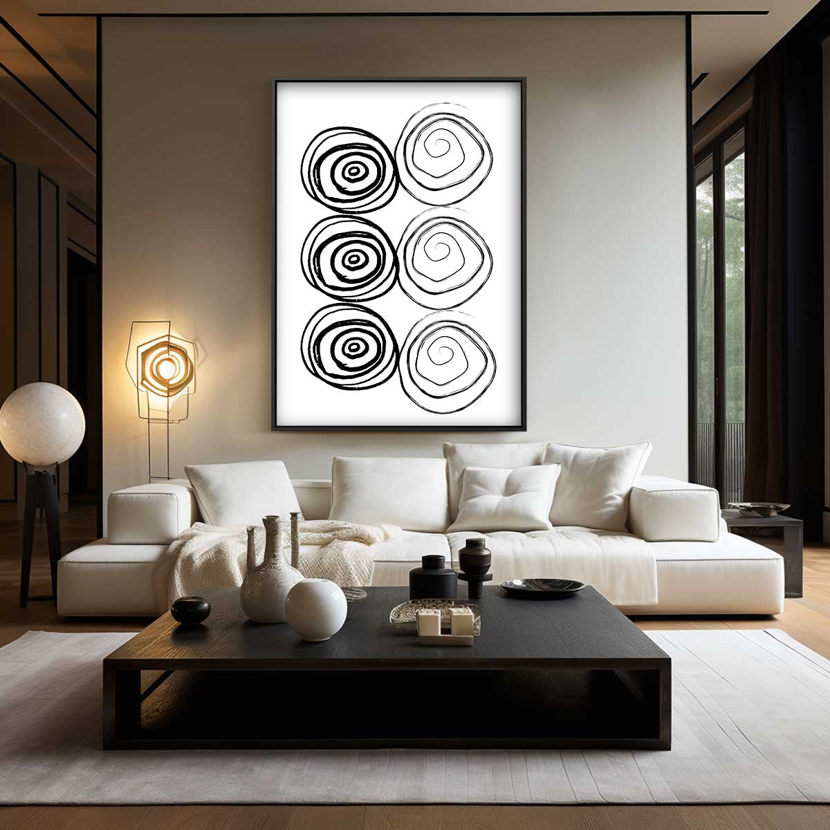 Spiralen in Abstractie Kunstwerk-canvas-dibond-plexiglas-wanddecoratie-WallArtistic