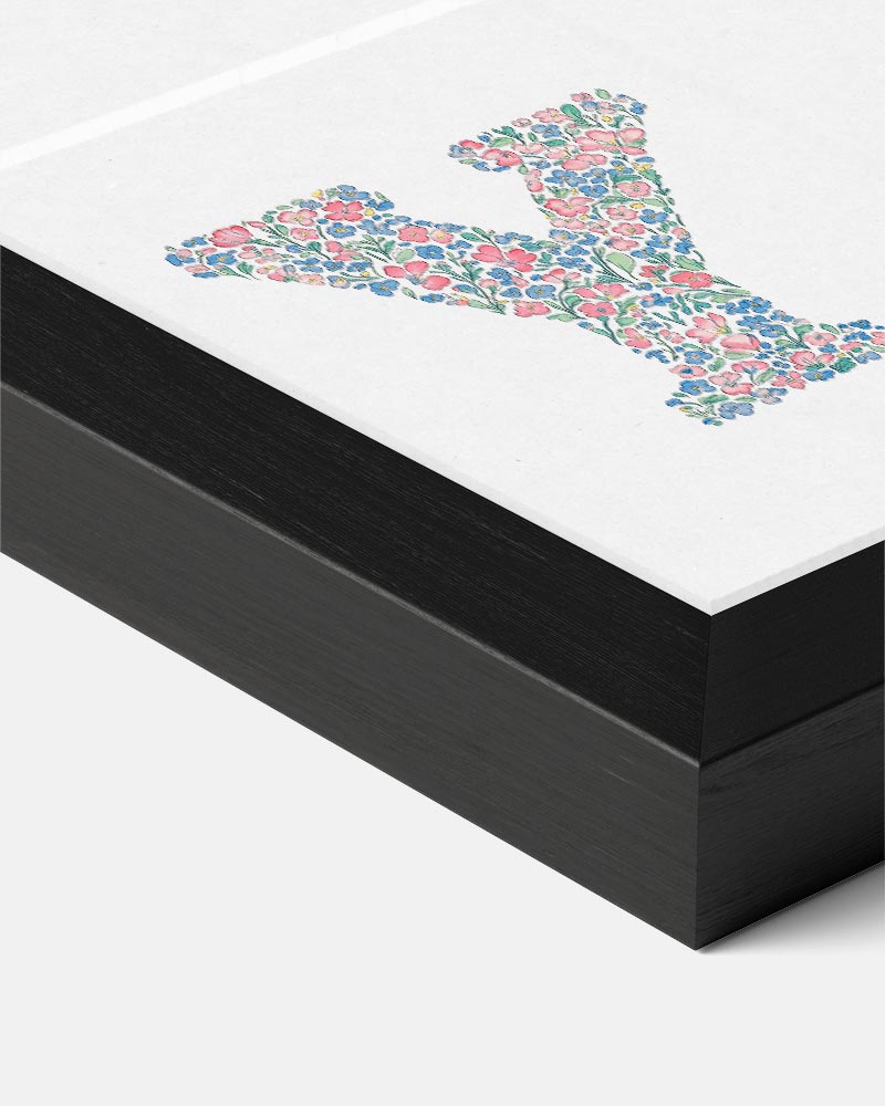 Bloemenletter Y Poster-WallArtistic