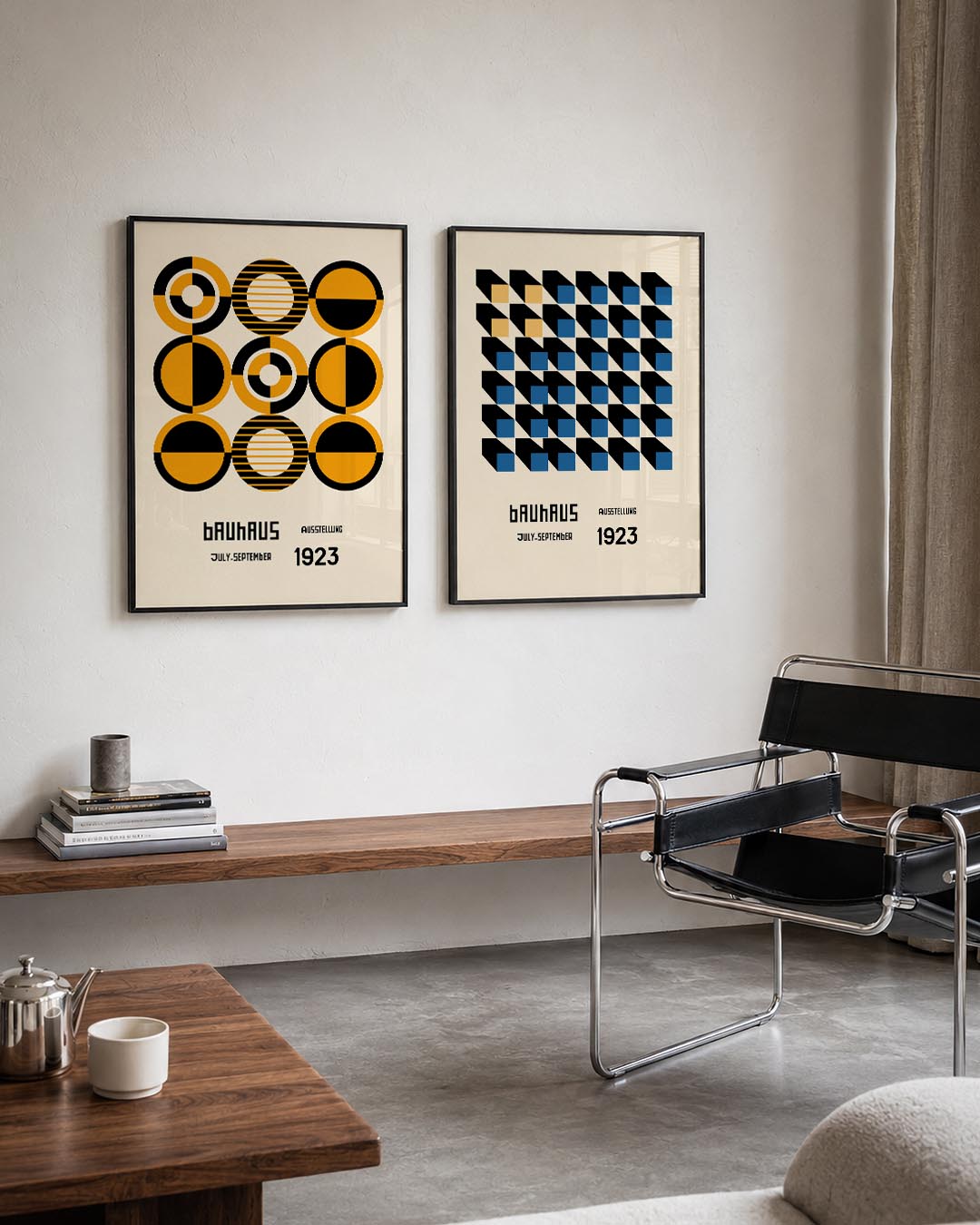 Cirkelpatronen en lijnen Posterset