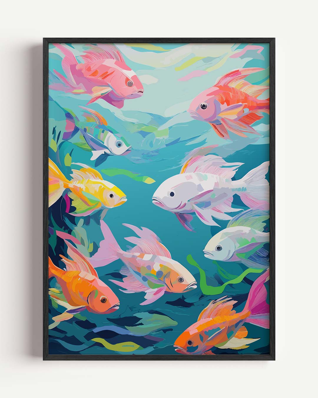 Tropische Vissen Vrolijkheid Poster-WallArtistic