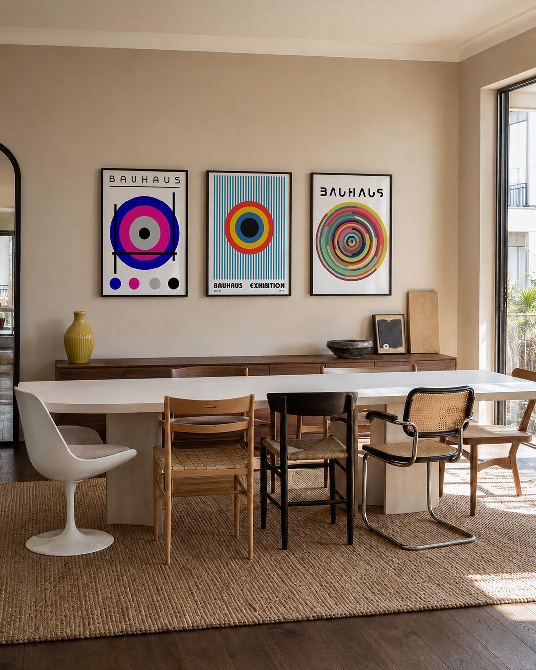 Cirkel en lijnenspel Posterset