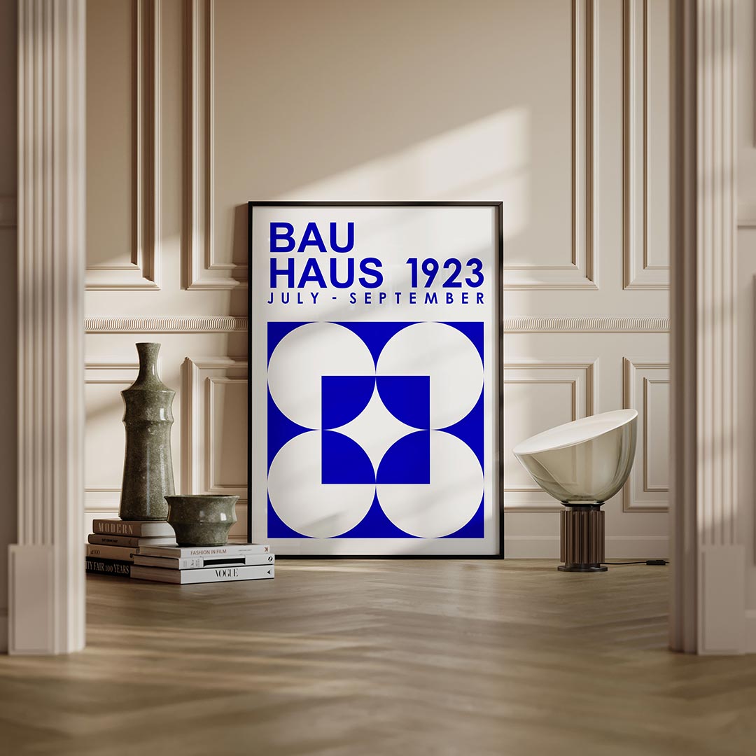 Vormen en tekst Poster