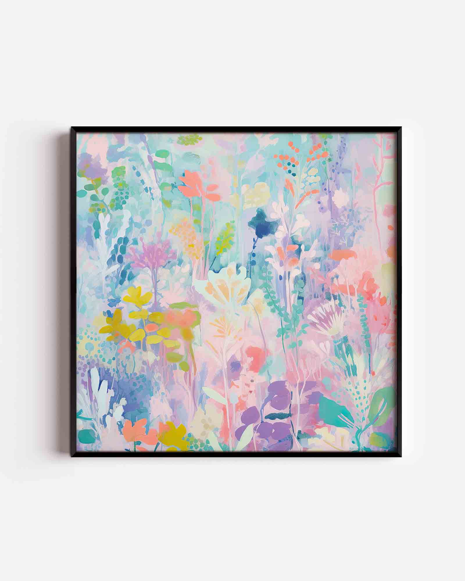 Bloemen en bladeren Poster