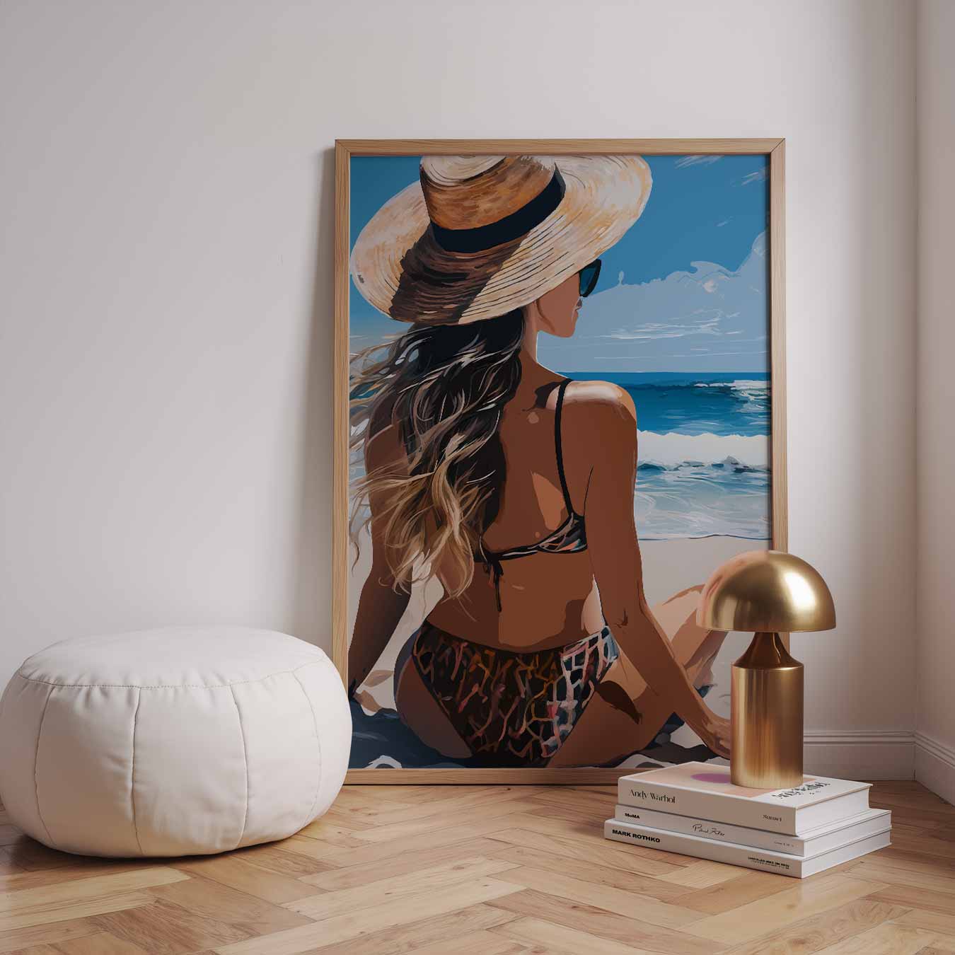 Zomerse Stranddag Poster-WallArtistic