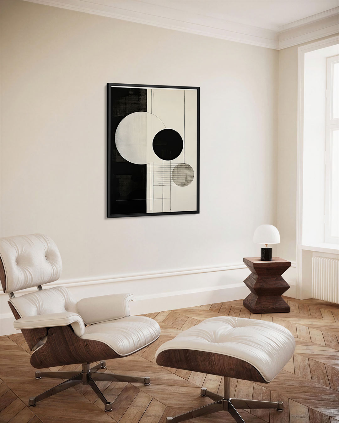 Geometrische cirkelcompositie Kunstwerk