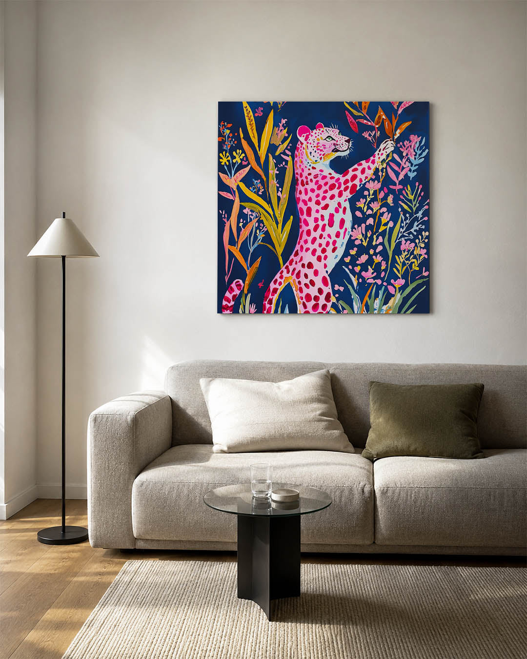 Vrolijke luipaard Kunstwerk