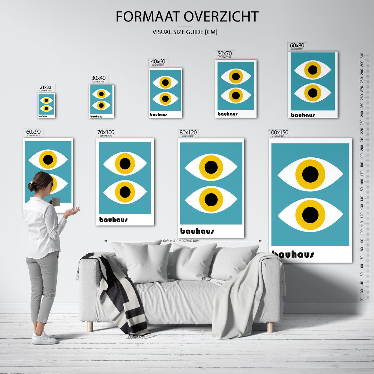 Oogvormen ritme Poster