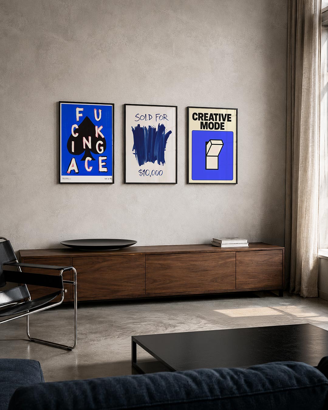 Speelse typografie Posterset