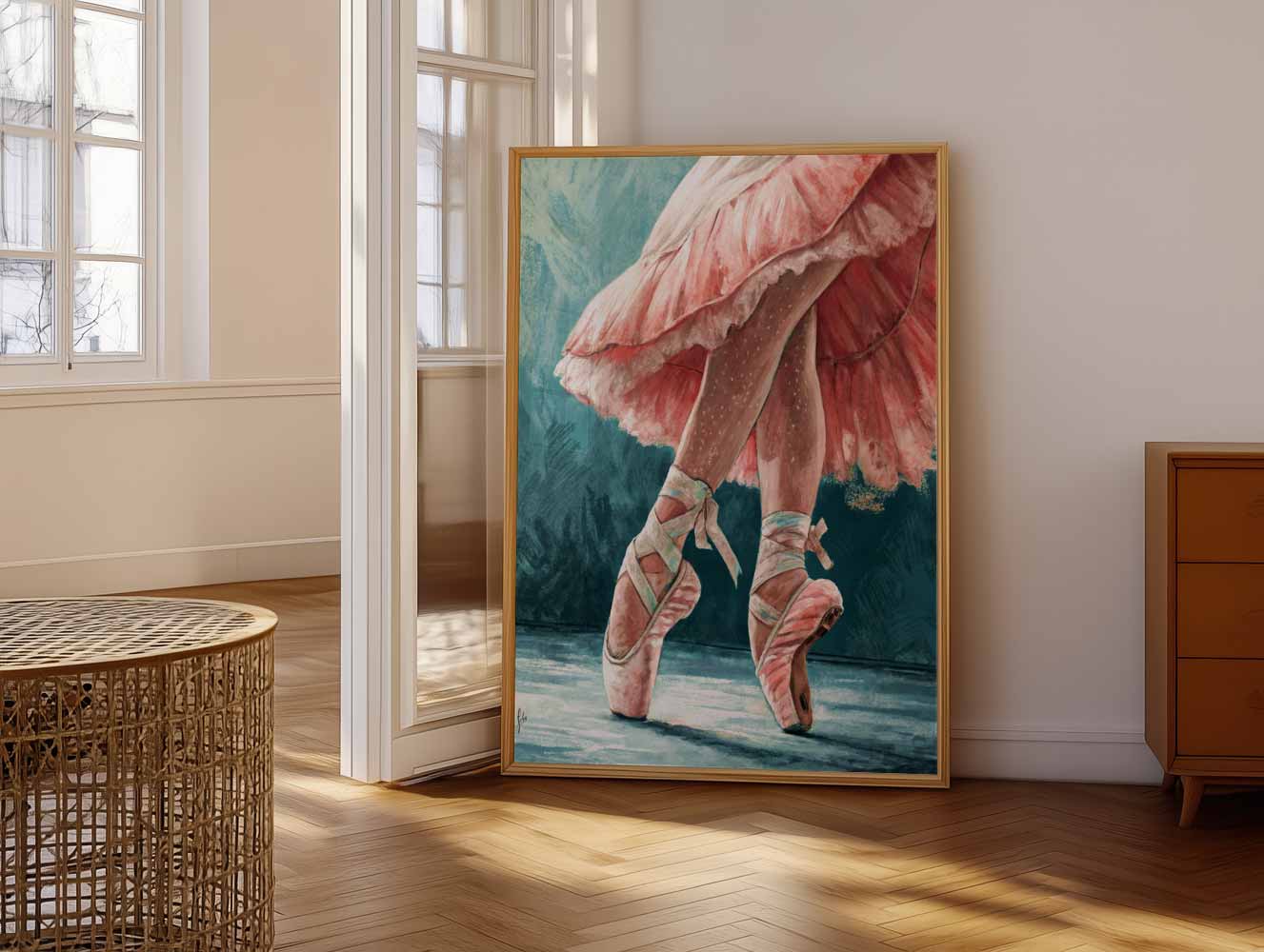 Elegante Balletschoenen Poster-WallArtistic
