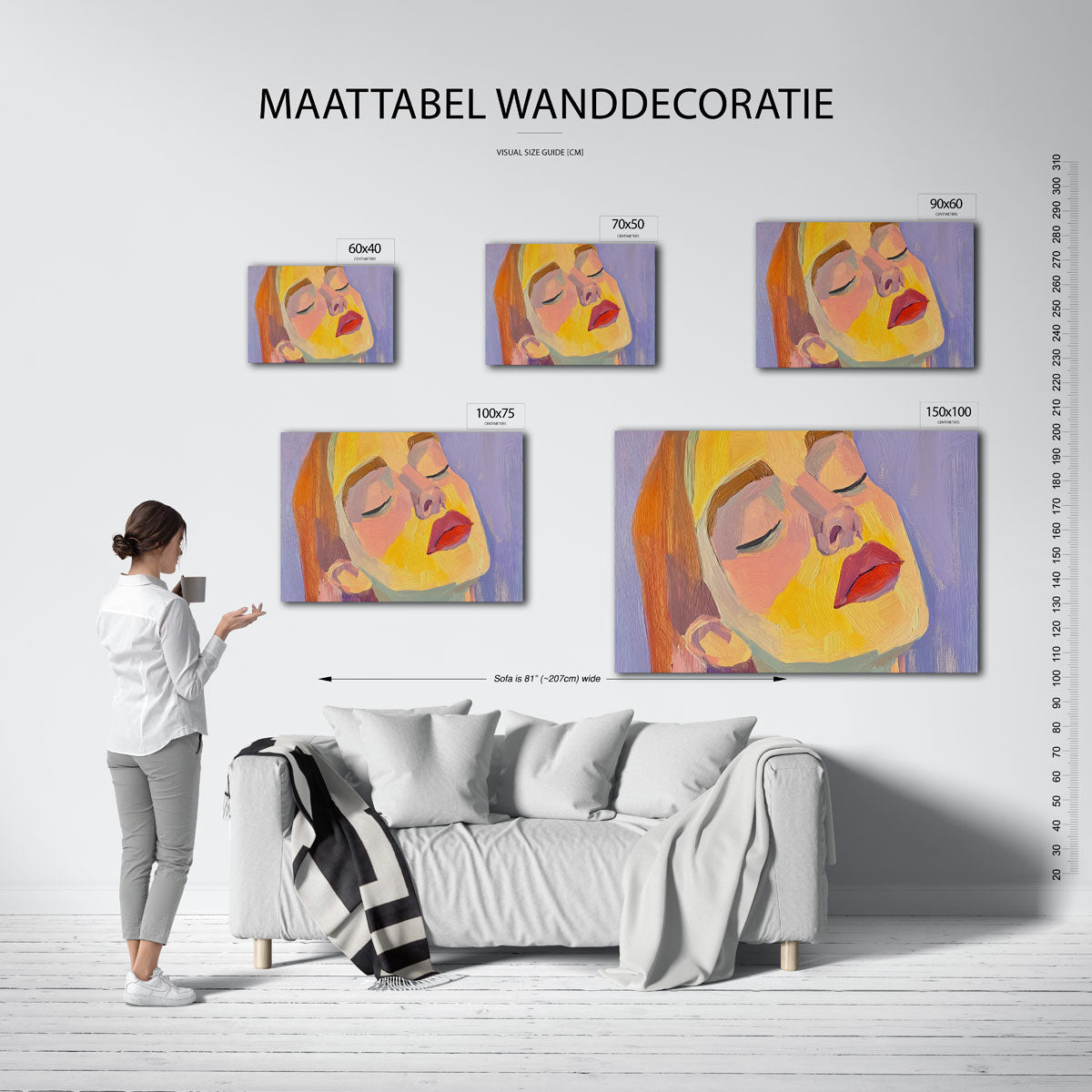 Kleurenportret Kunstwerk