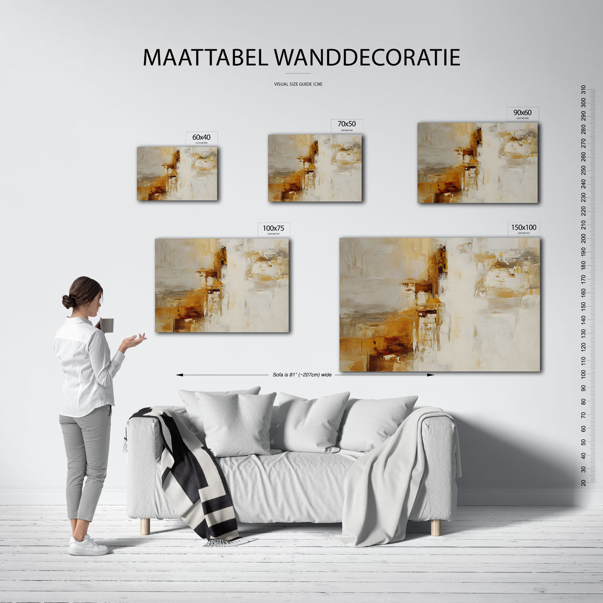Warme kleuren harmonie Kunstwerk