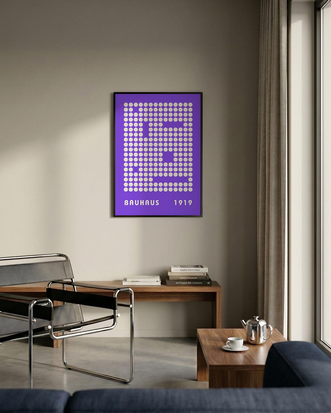 Cirkelpatroon paars Poster