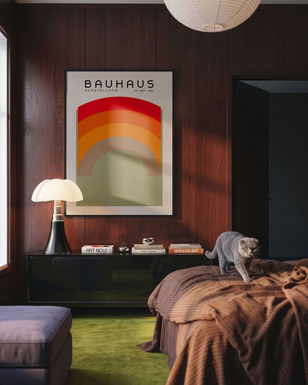 Kleurvlakken boog Poster