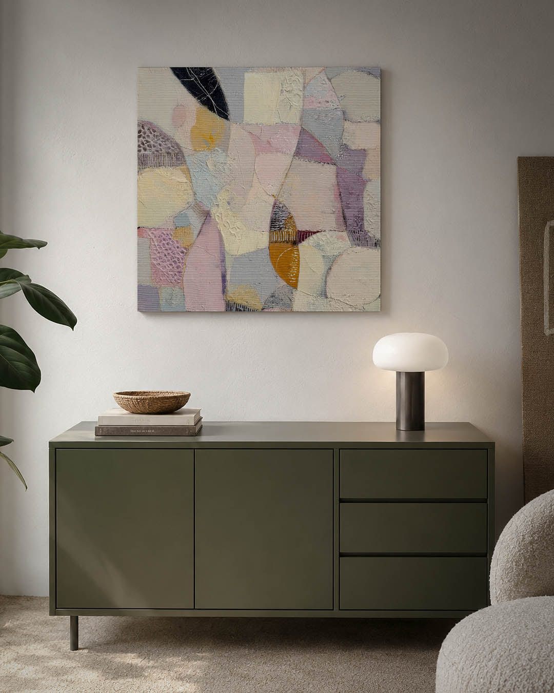 Organische vormen compositie Kunstwerk