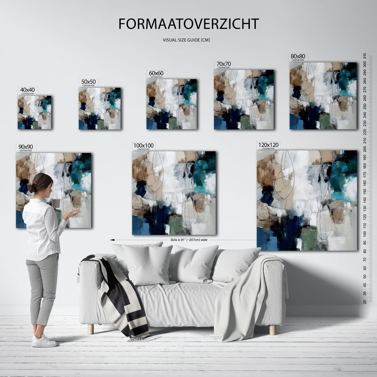 Abstracte vormen Poster