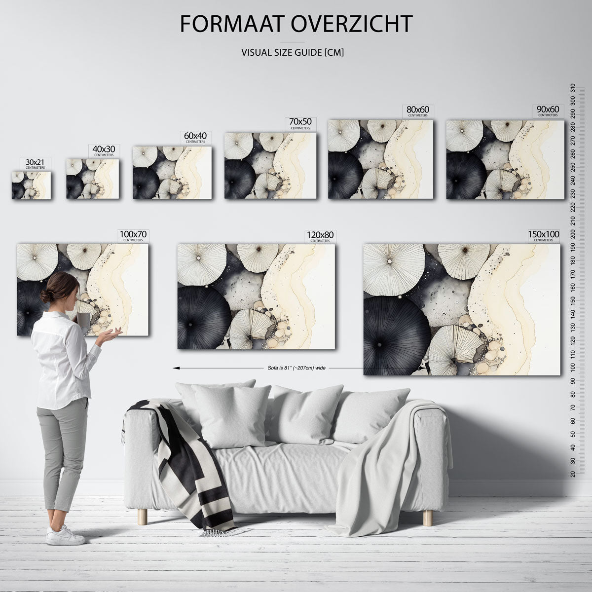 Abstracte vormen Poster