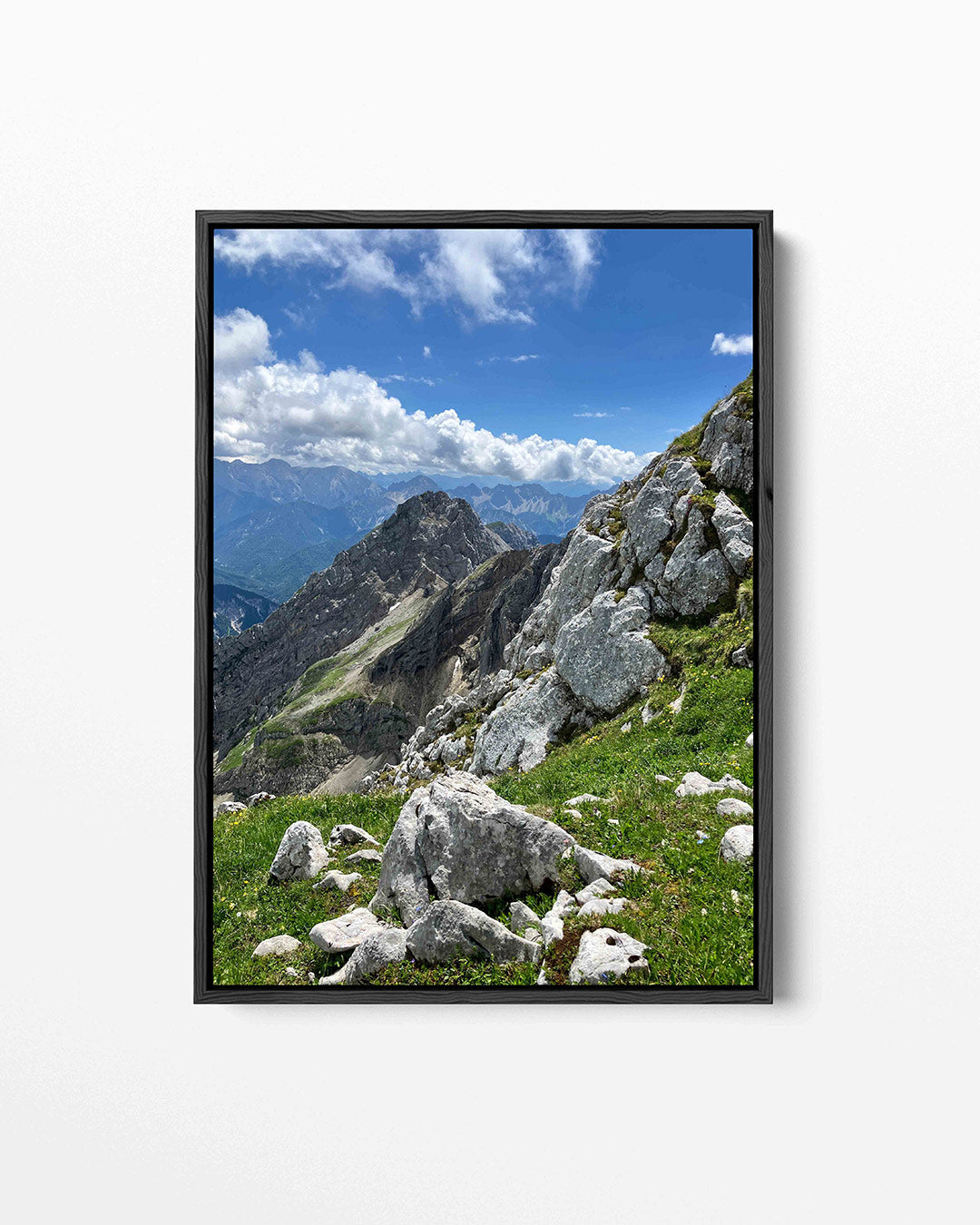 Berglandschap met rotsen Kunstwerk