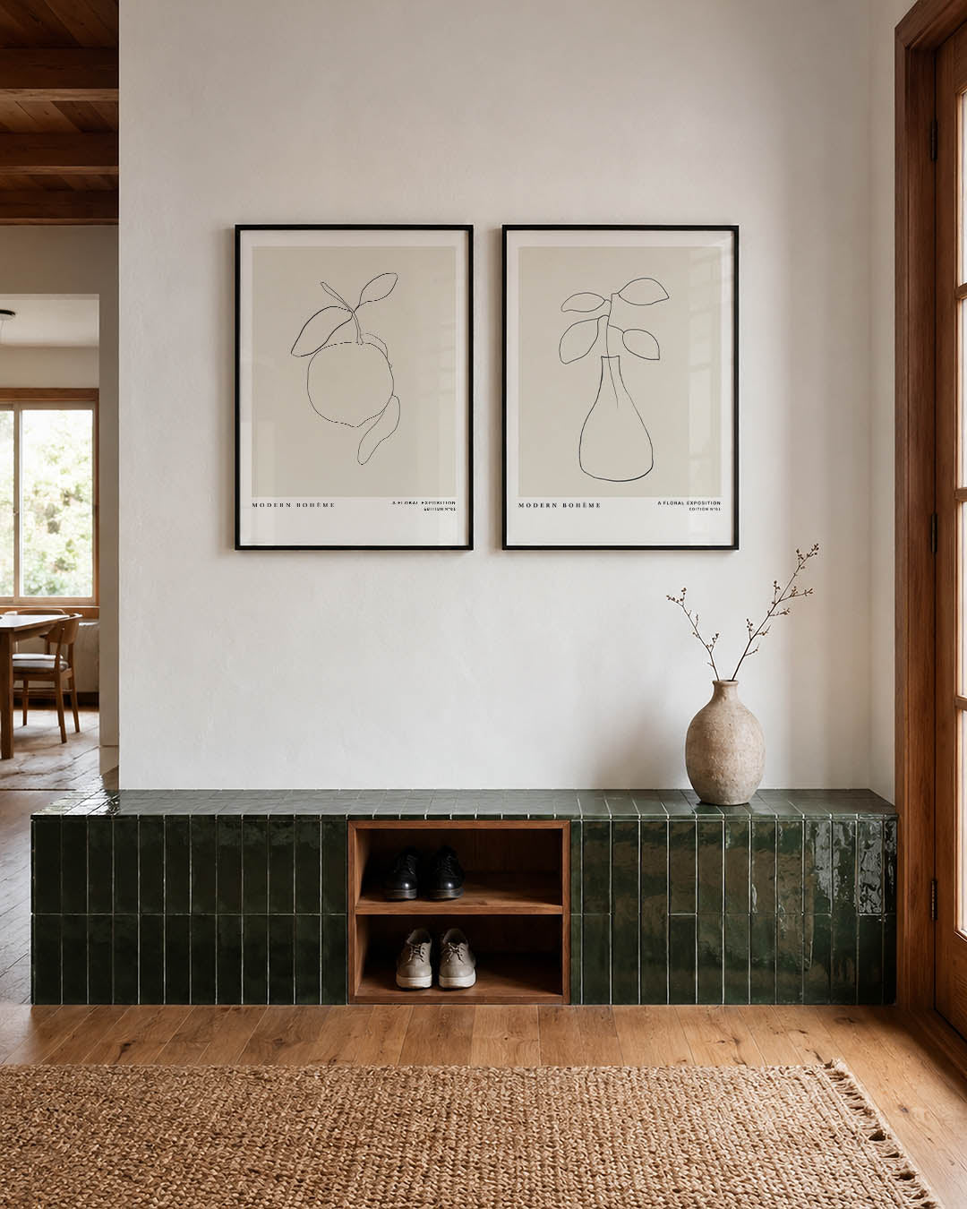 Lijnenspel citrus Posterset