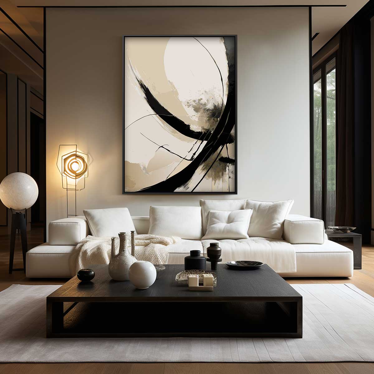 Elegante Bewegingen Kunstwerk-canvas-dibond-plexiglas-wanddecoratie-WallArtistic