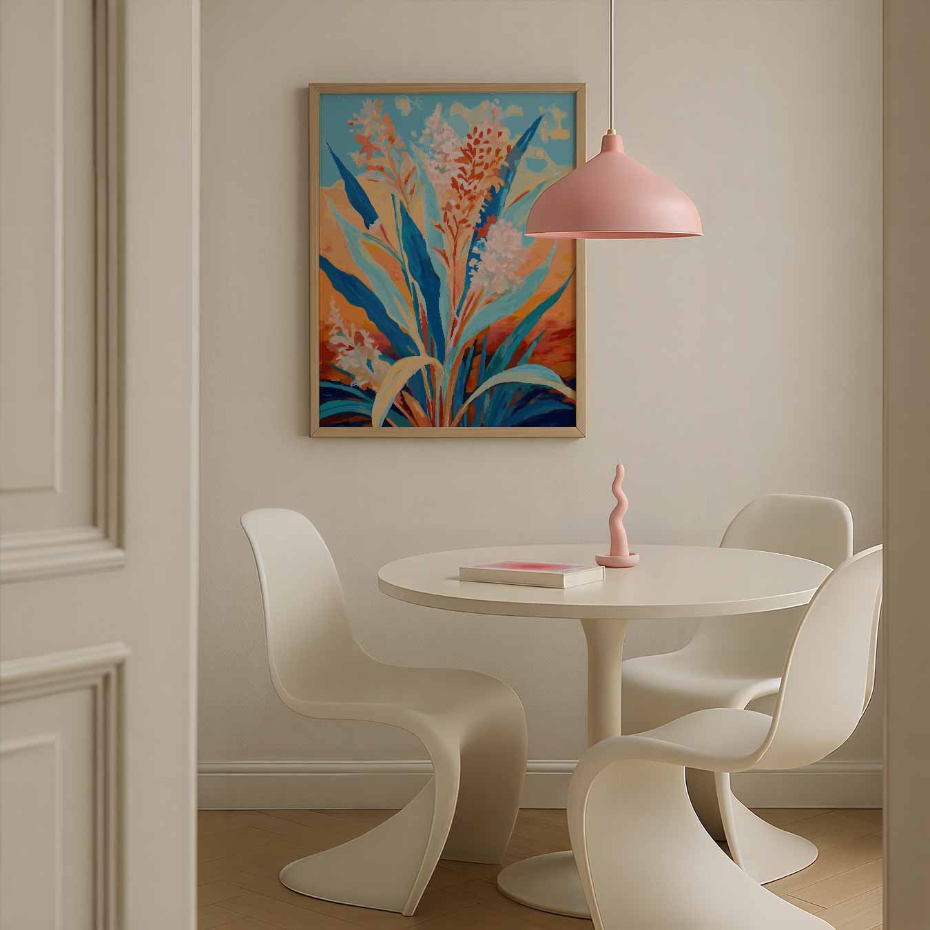 Kleurrijke Bloemen Fantasie Poster-WallArtistic