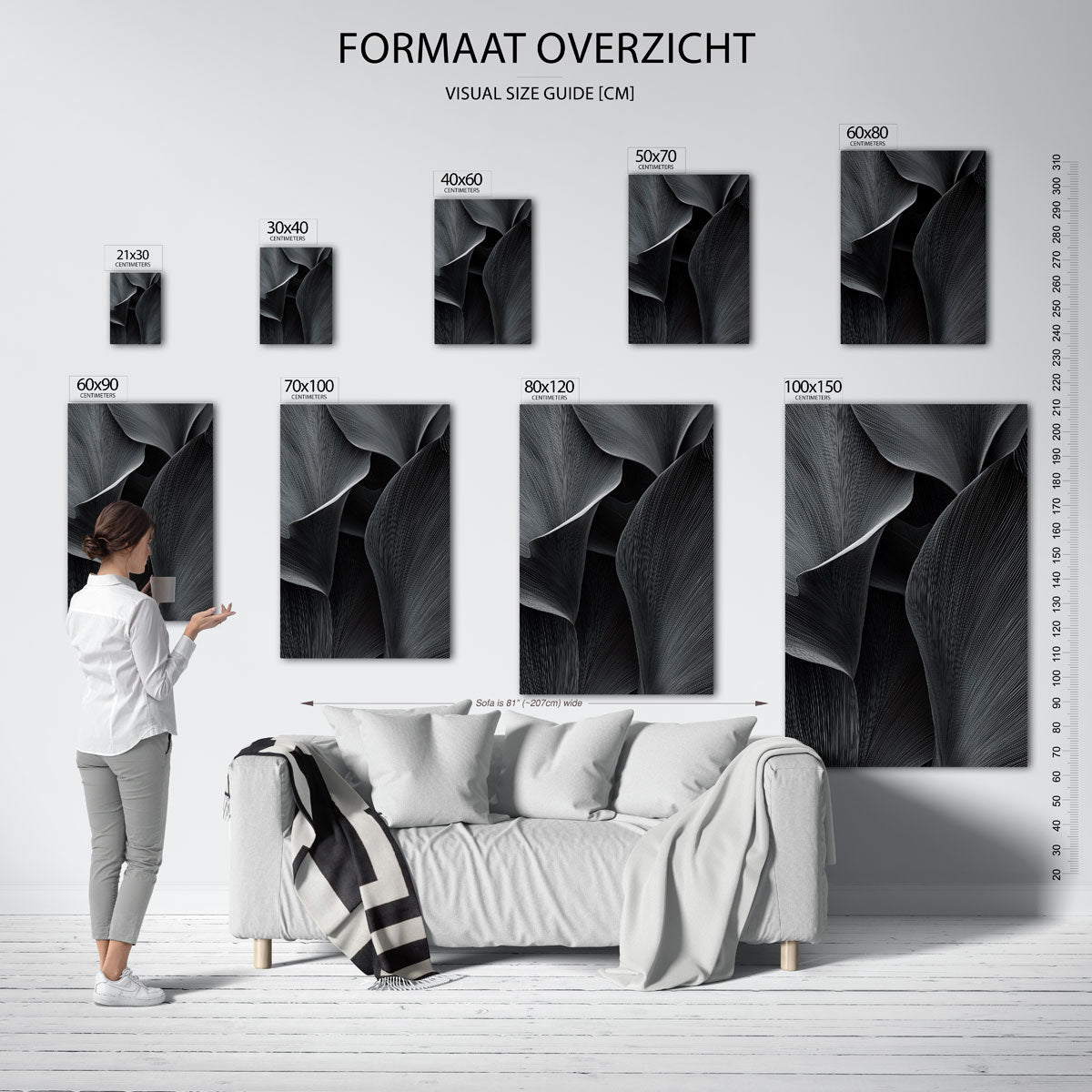 Golvende lijnen Poster