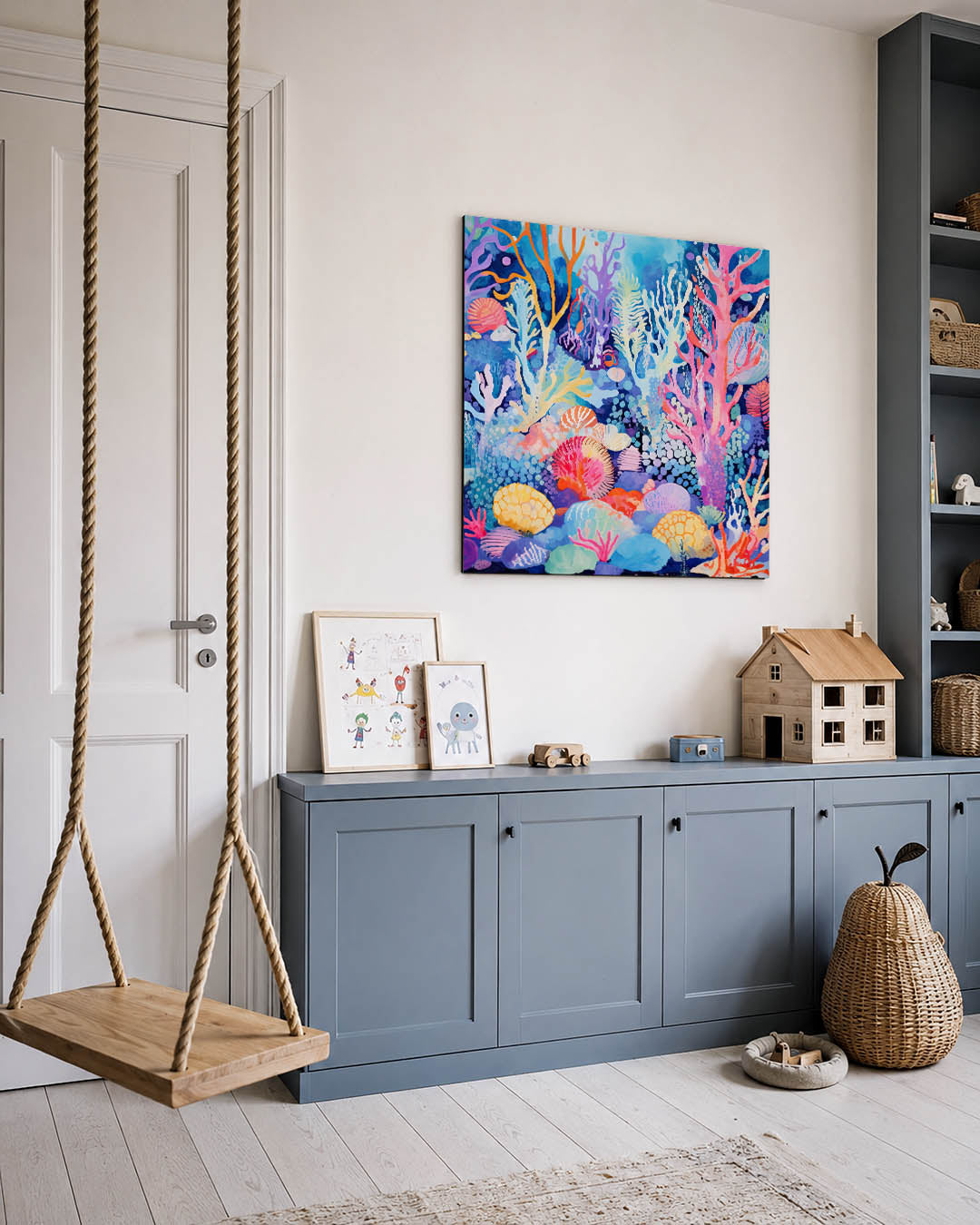 Kleurrijke onderwaterwereld Kunstwerk