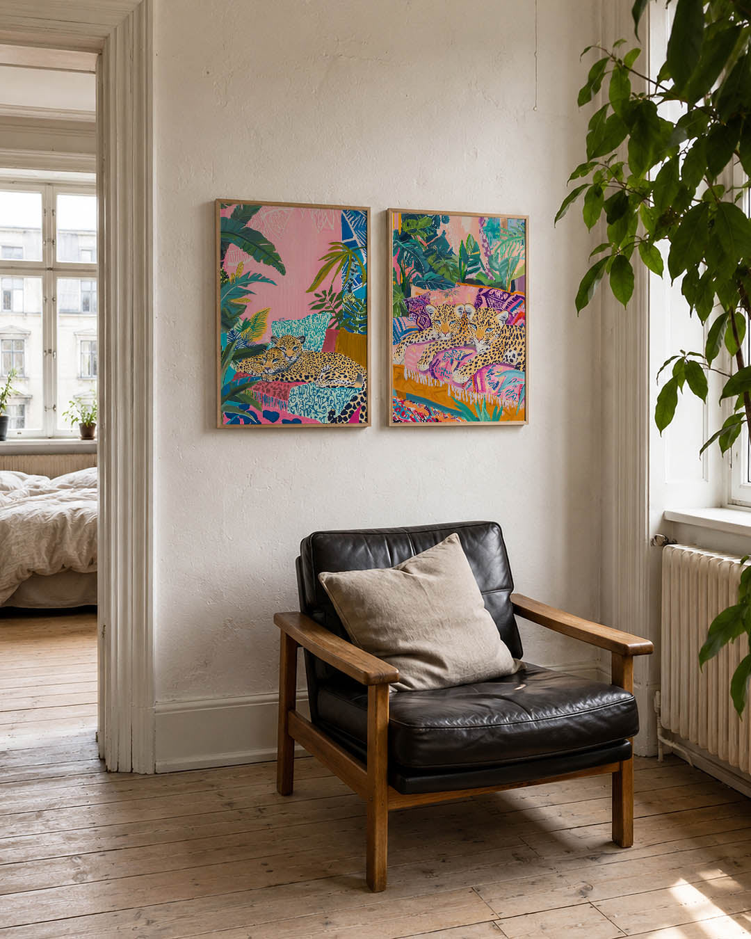 Tropische dierenharmonie Posterset