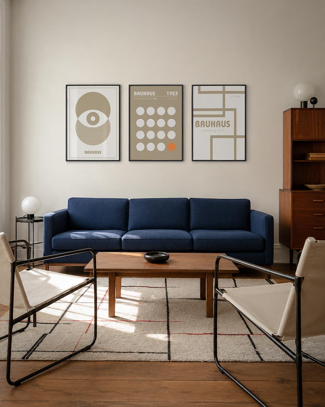 Cirkelpatroon en lijnen Posterset