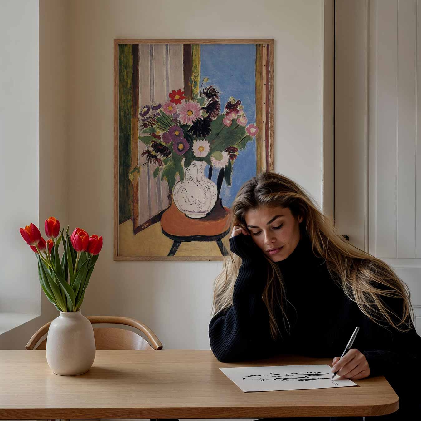 Vrolijke Bloemenpracht Poster-WallArtistic