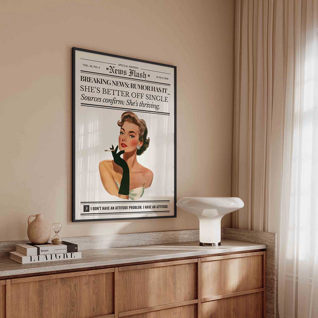 Vrouw met sigaret Poster