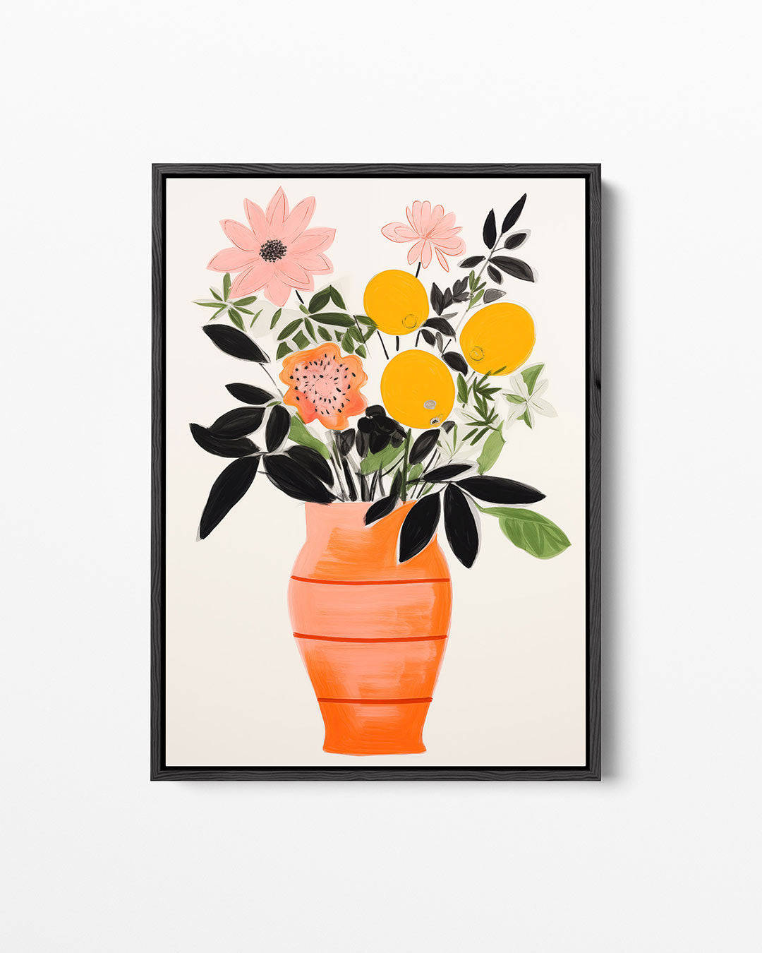 Bloemenvorm in vaas Kunstwerk