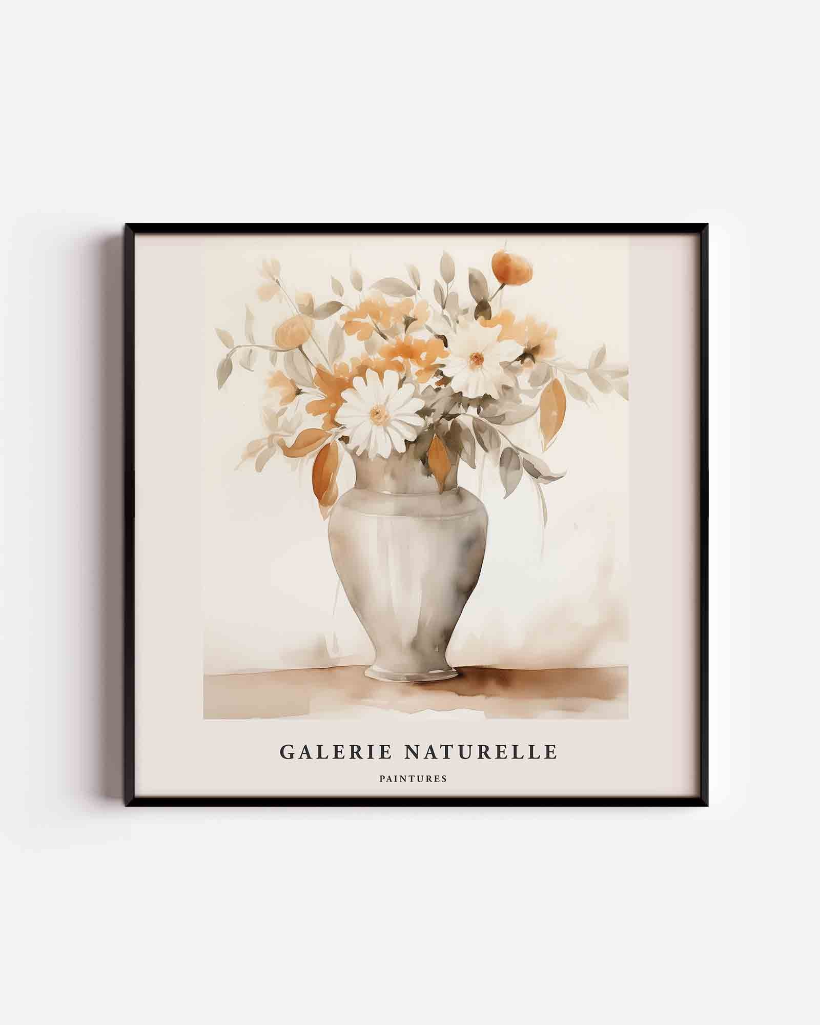 Bloemen in vaas Poster
