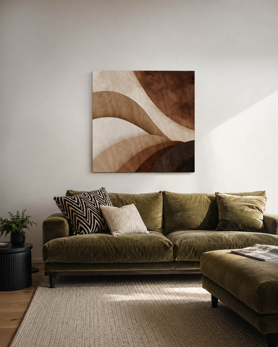 Organische vormen compositie Kunstwerk