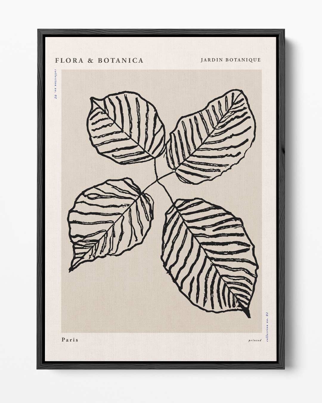 Botanische Bladkunstprint Kunstwerk-canvas-dibond-plexiglas-wanddecoratie-WallArtistic