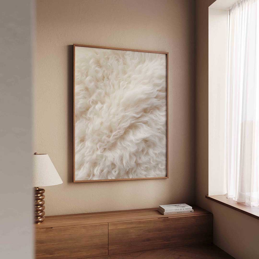Wollige textuur Poster