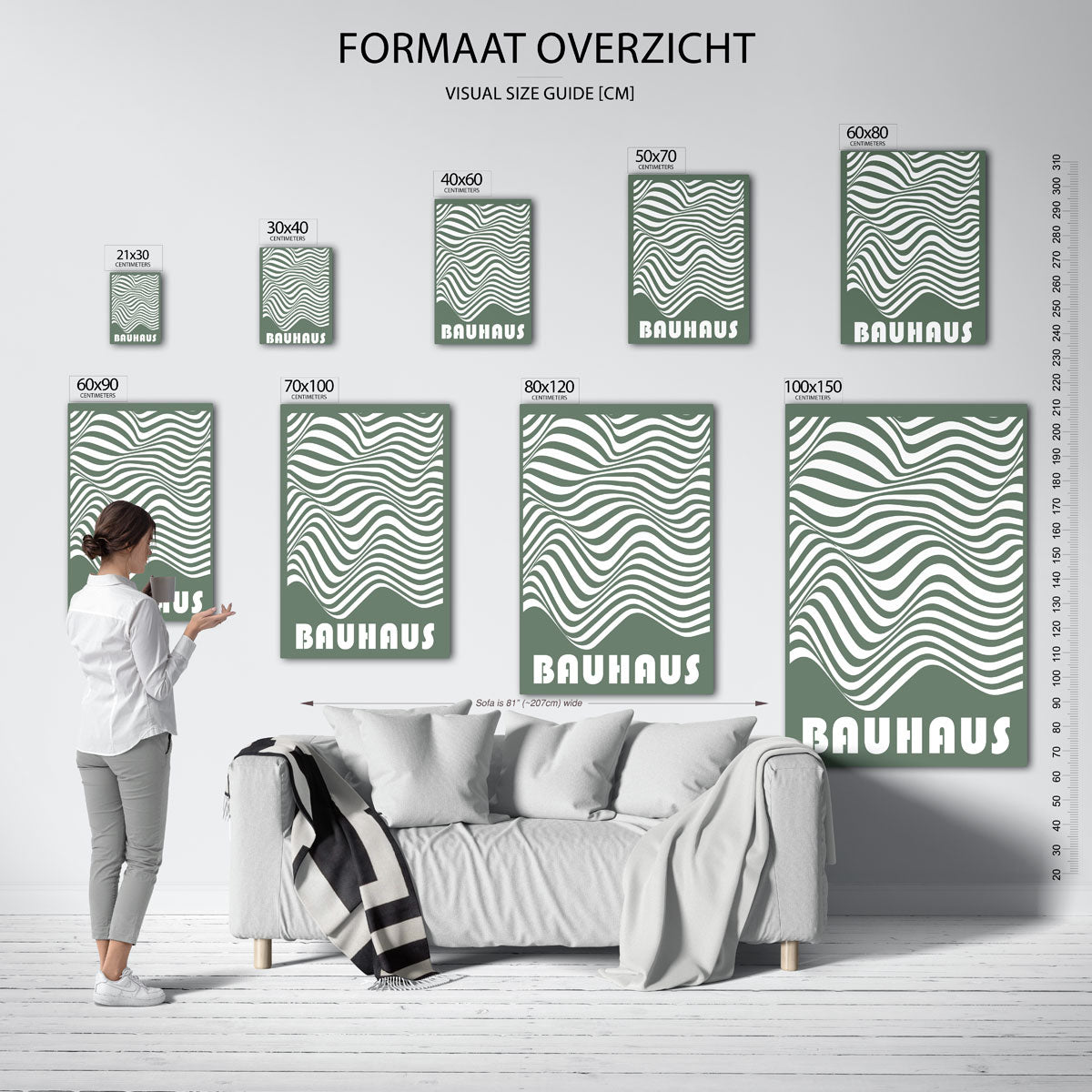 Golvend lijnenspel Poster