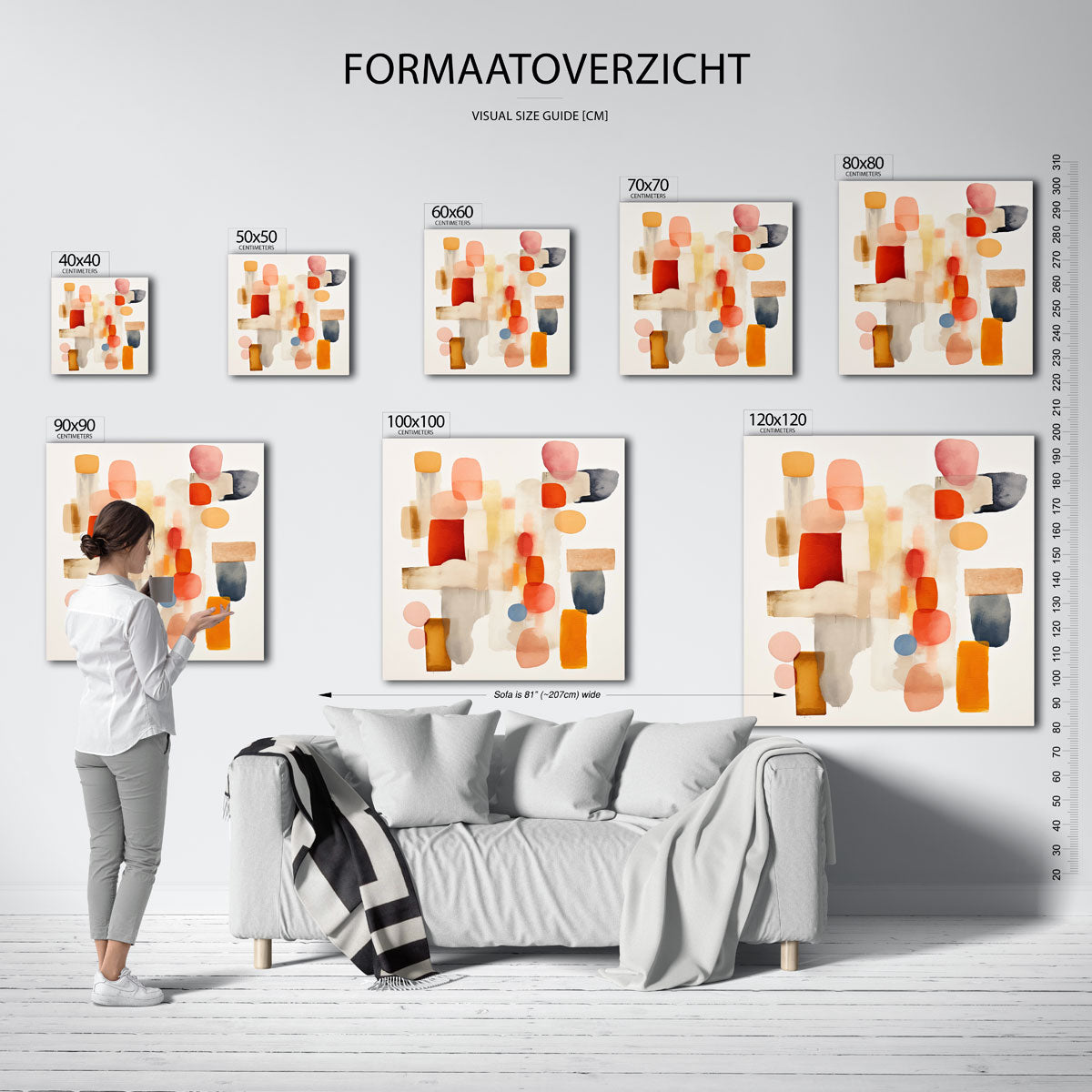 Abstracte vormen Poster