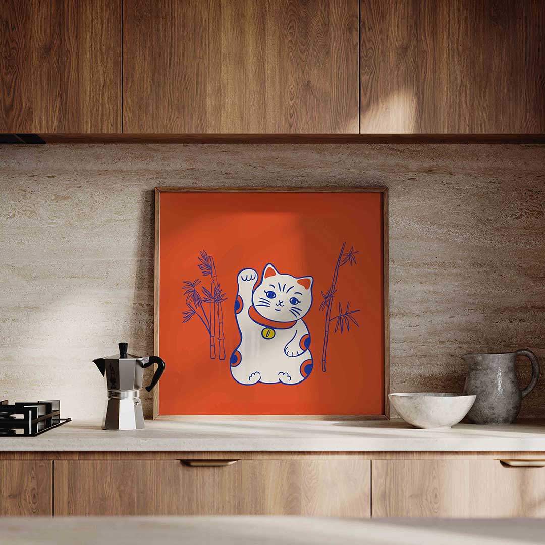 Geluksbrenger kat Poster