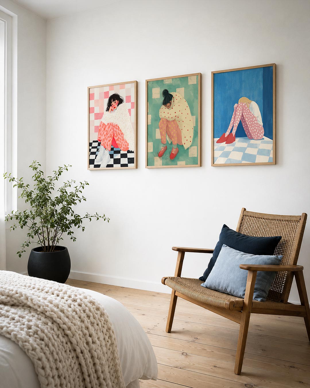 Kleurvlakken en patronen Posterset