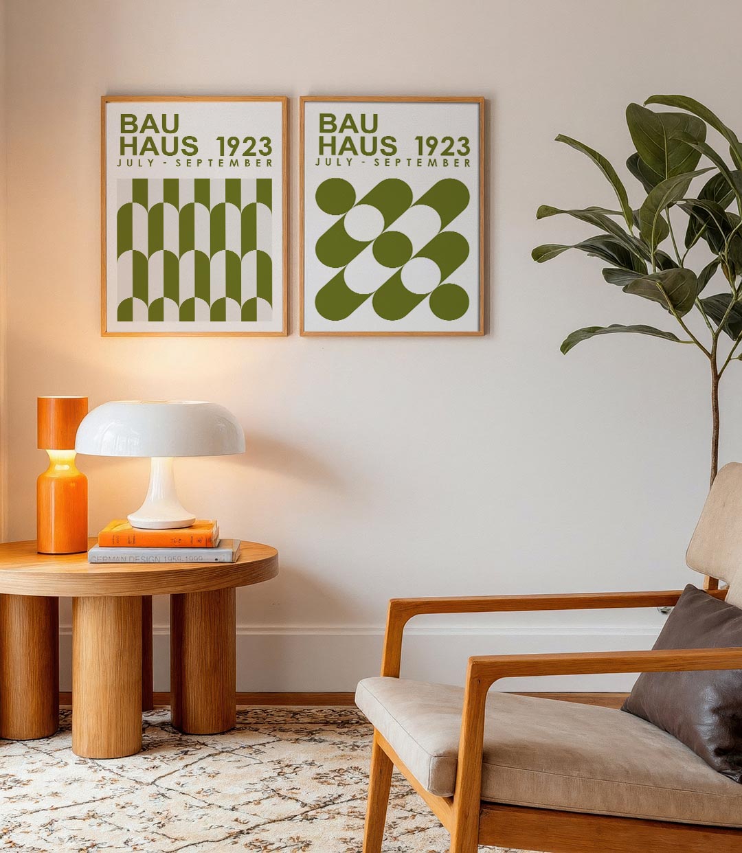 Groene boogpatronen Posterset