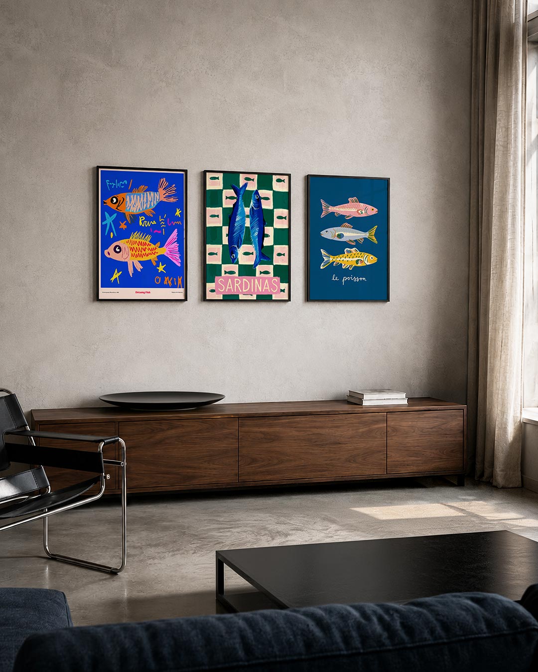 Vrolijke vissen Posterset