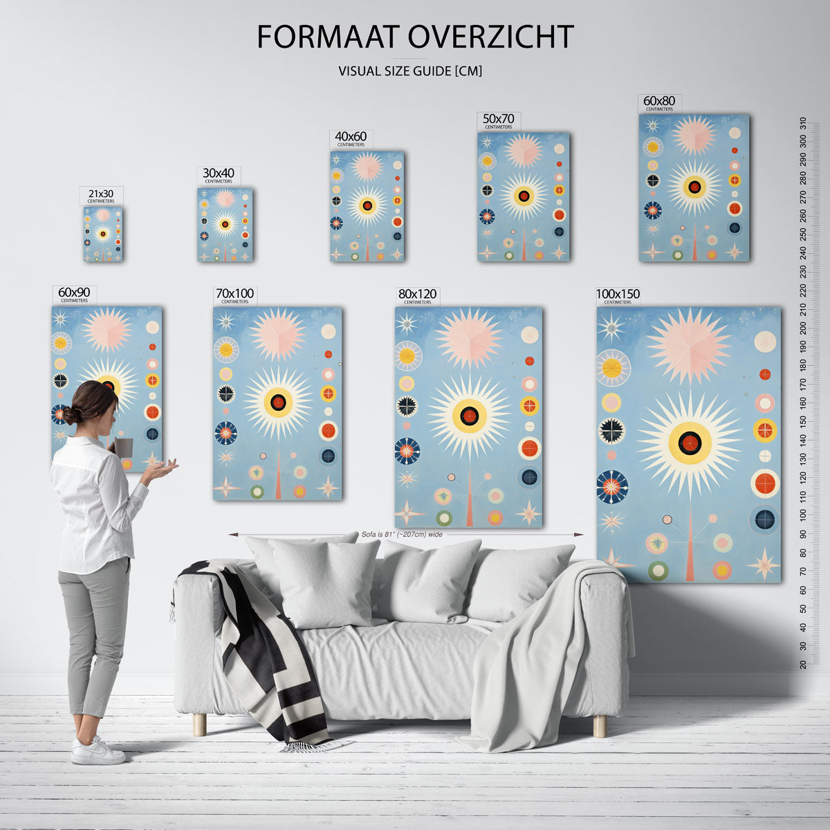 Sterren en cirkels Poster