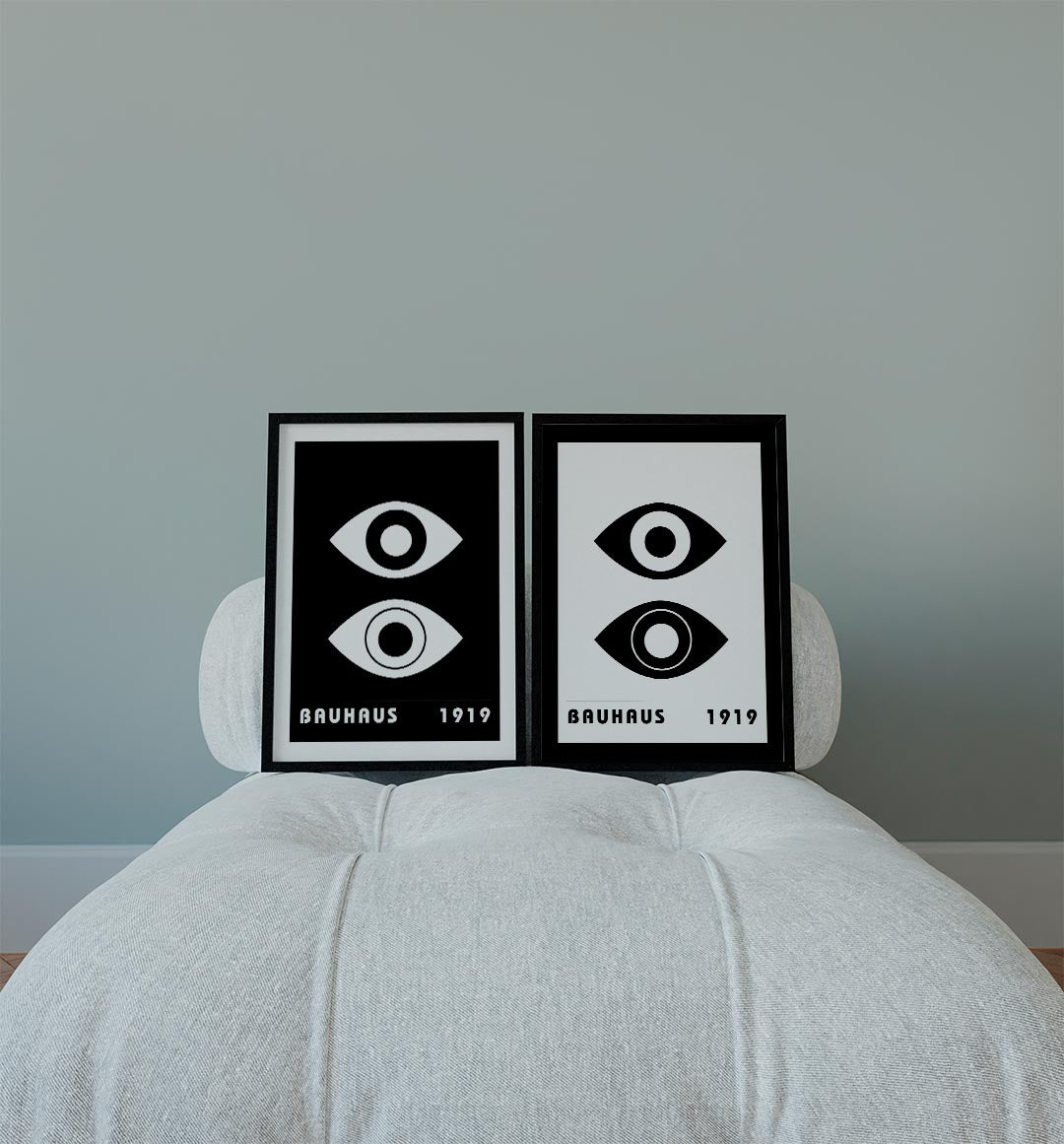 Oogvormen contrast Posterset