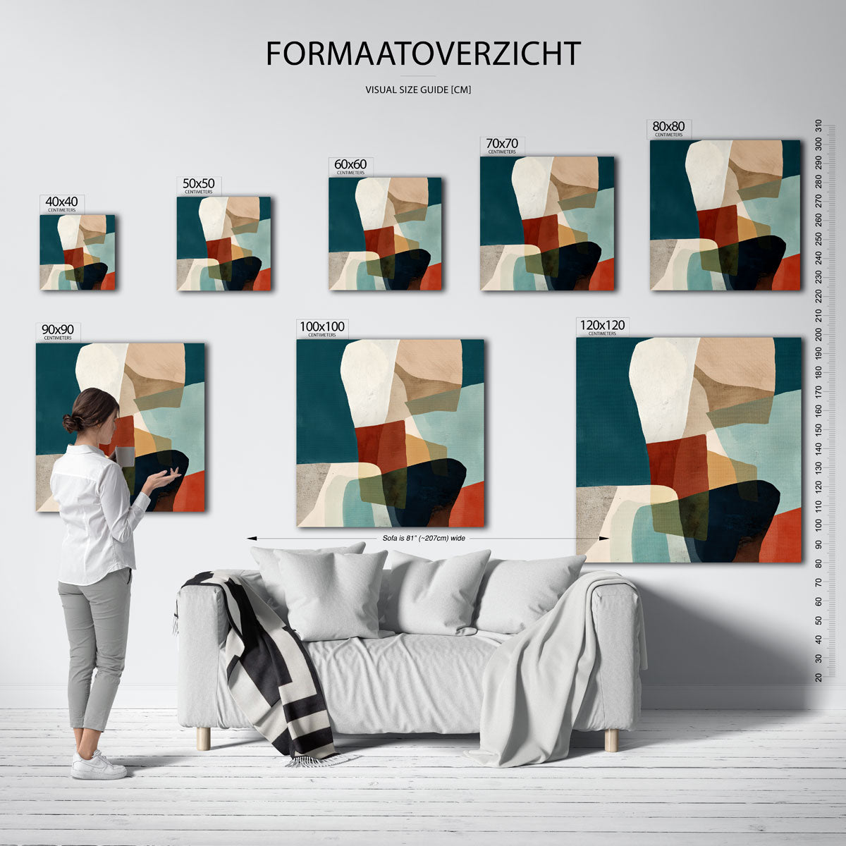 Abstracte vormen Poster
