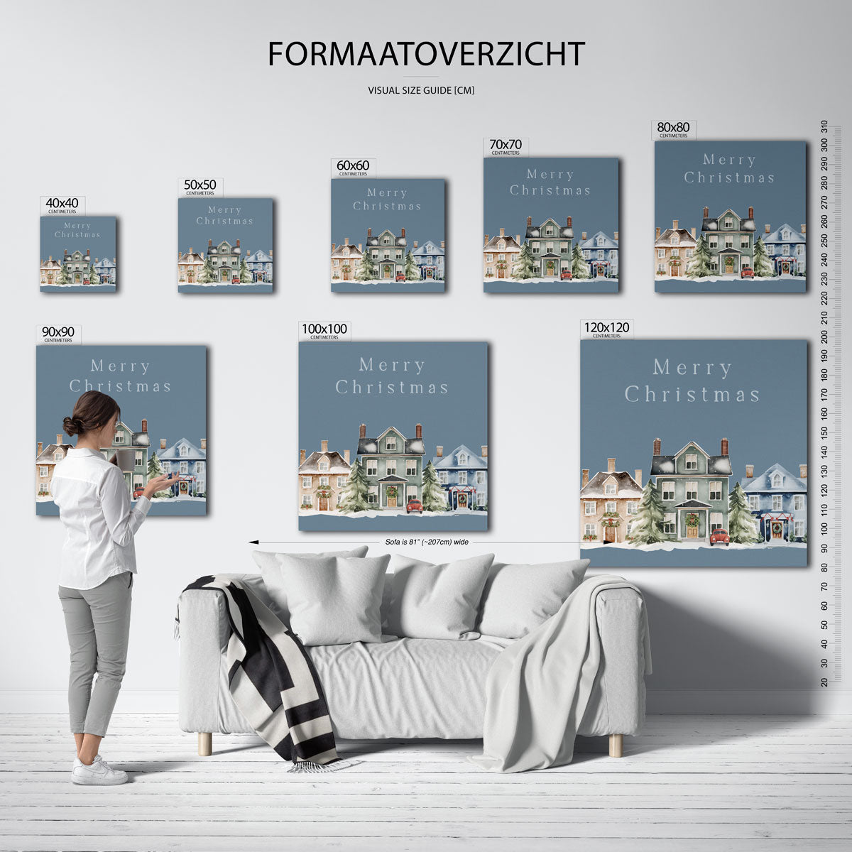 Kersthuizen Poster
