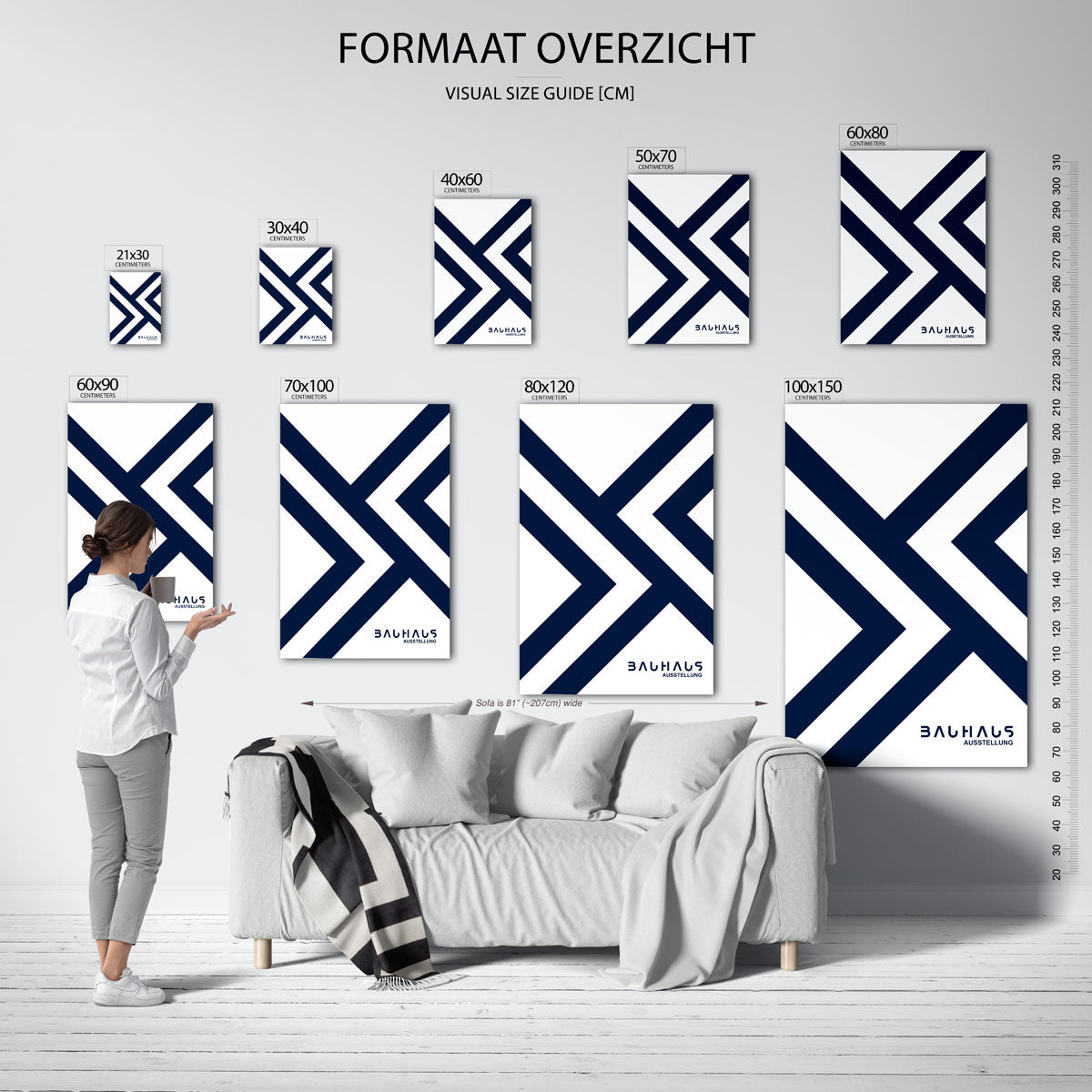 Lijnen en vlakken Poster