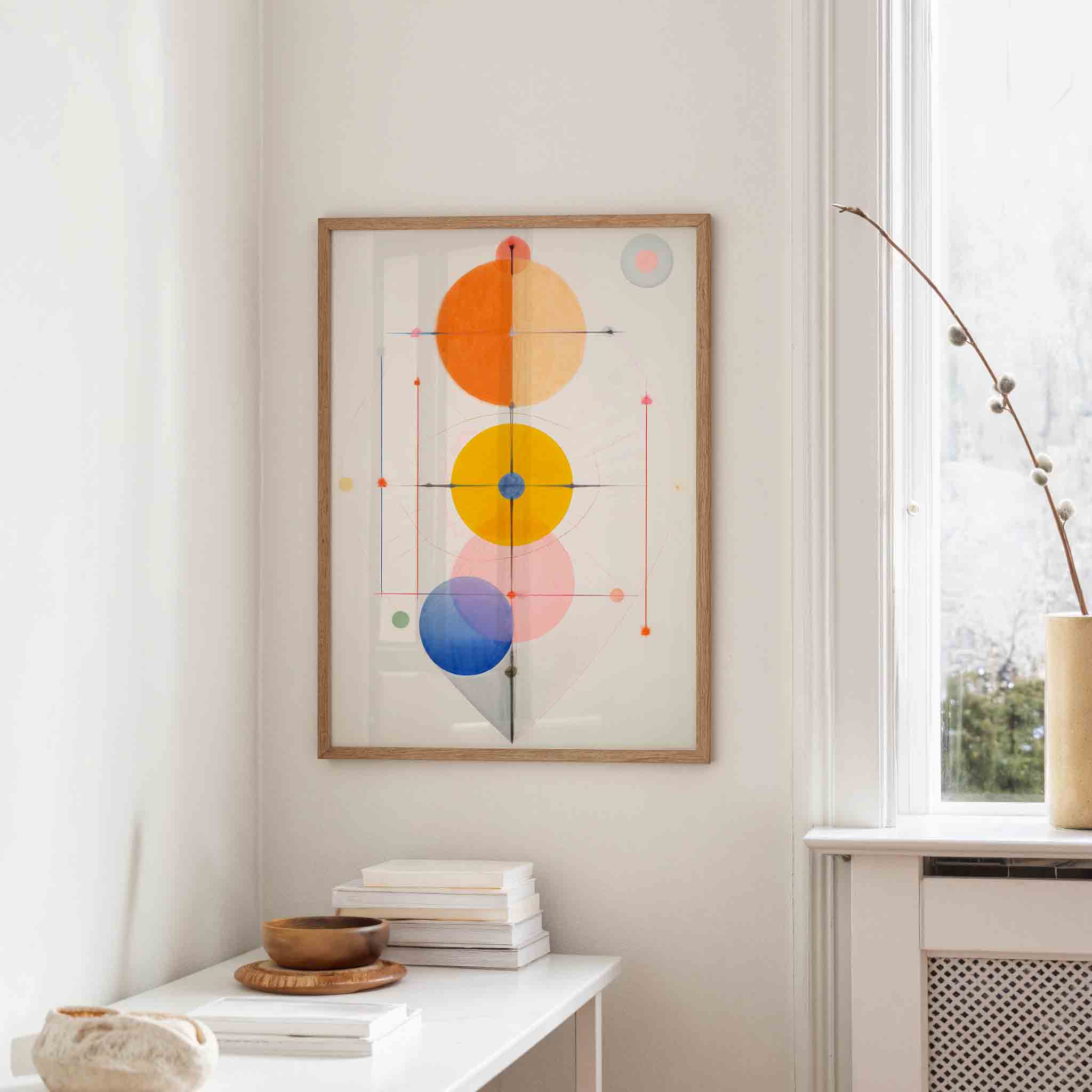 Geometrische cirkels Poster