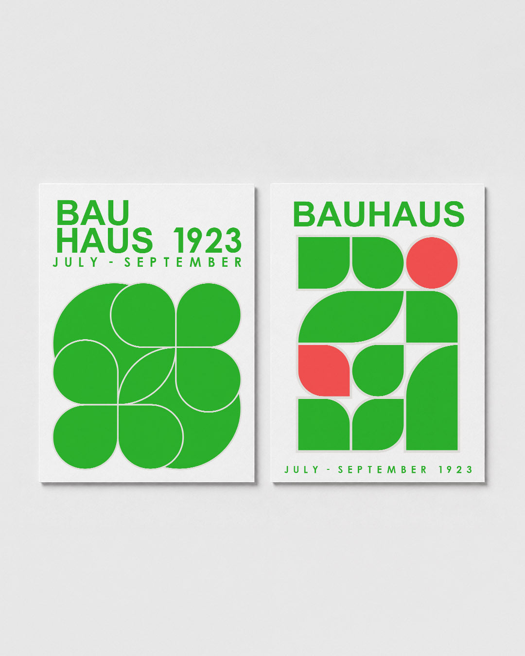 Groene vormenpracht Posterset