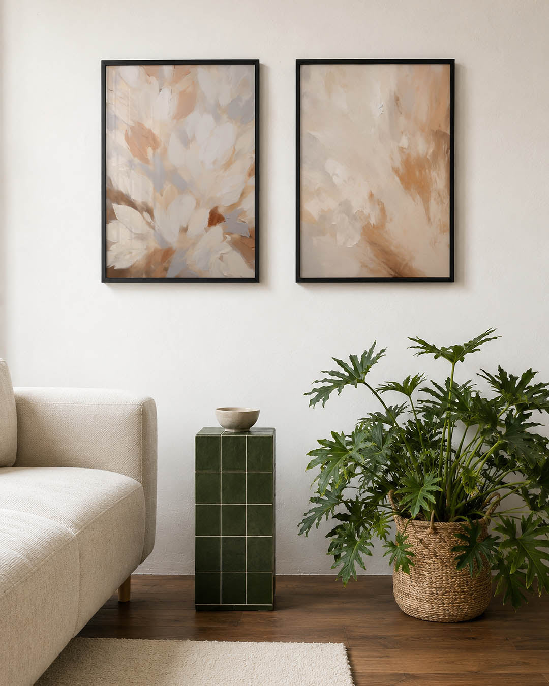 Vormenspel in pastel Posterset