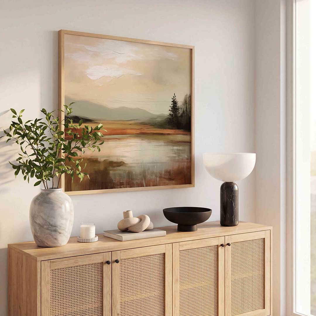 Landschap met bomen Poster